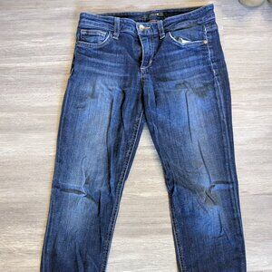 Dark Blue Denim Jeans; Size: W 27